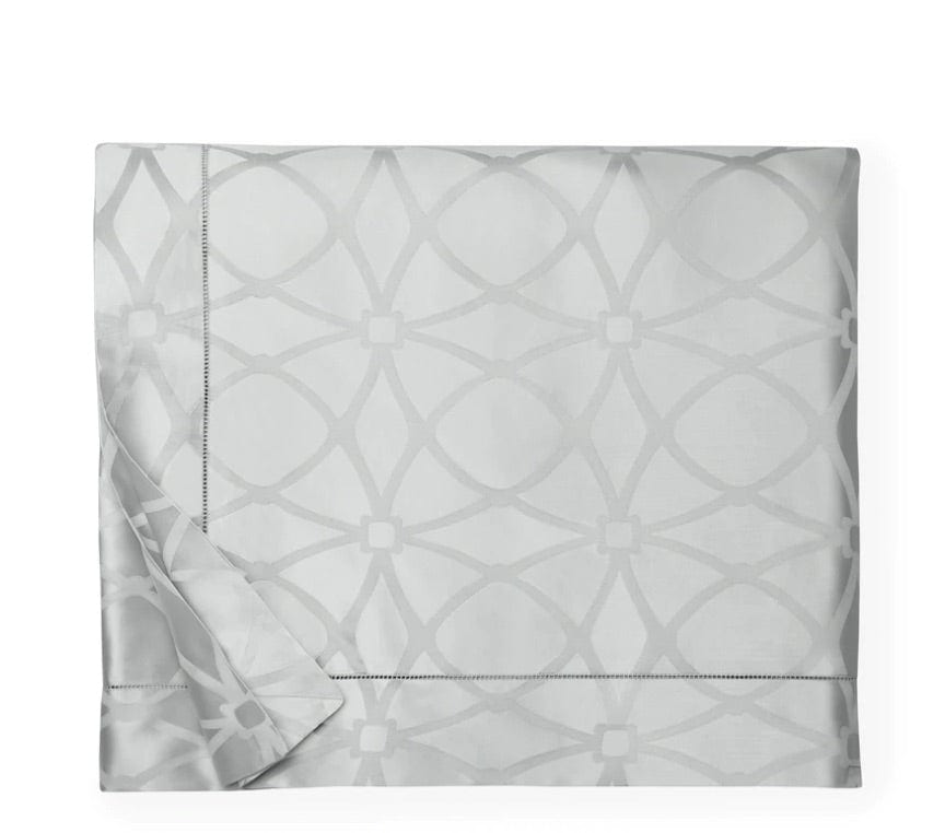 Fig Linens - Giza 45 Porta Egyptian Cotton Bedding by Sferra  - Tin Duvet Cover