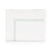 Fig Linens - Sferra Grande Hotel Bedding - White and Mist Flat Sheet