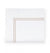 Fig Linens - Sferra Grande Hotel Bedding - White and taupe flat sheet