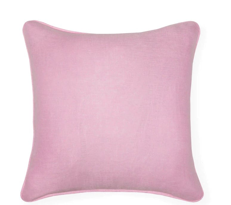 Front - Manarola Grey & Cotton Candy Decorative Pillow by Sferra | Fig Linens