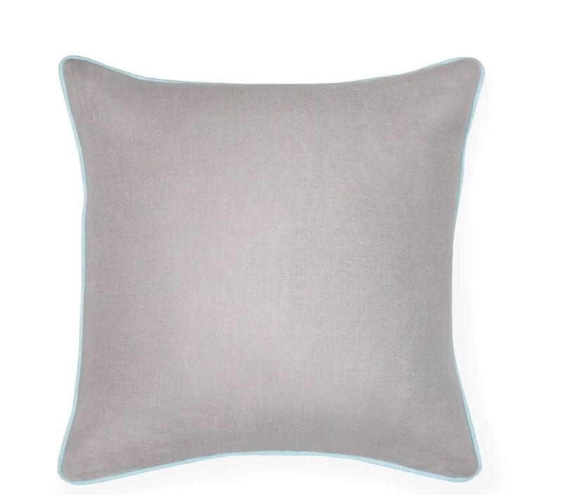 Front - Manarola Grey &amp; Clearwater Decorative Pillow by Sferra | Fig Linens