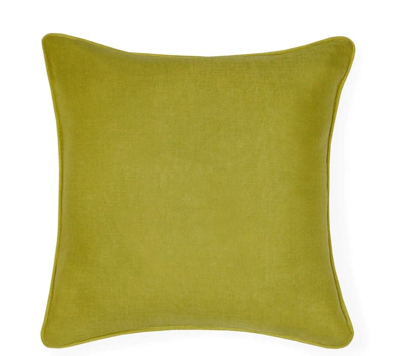 Back - Manarola Hunter & Lime Decorative Pillow by Sferra | Fig Linens