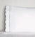 Fig Linens - Sferra Pettine Bedding - White and Sky Pillowcase