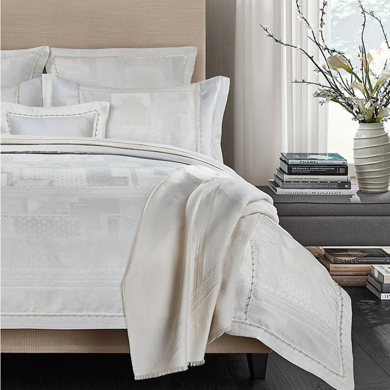 Fig Linens - Regina Candlelight Duvet and Shams by Sferra | Limited Edition 