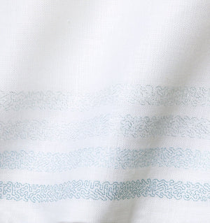 Close up - Vieste White & Hydrangea Decorative Pillow by Sferra | Fig Linens