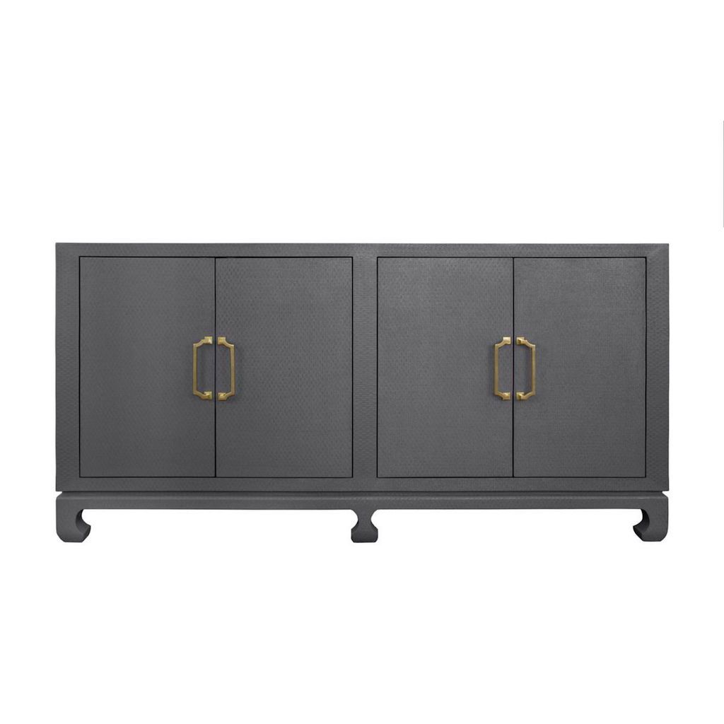 Drayton Grey 4-Door Buffet by Worlds Away | Fig Linens and Home