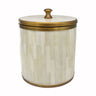 Skylar Natural Bone Ice Bucket by Worlds Away | Fig Linens