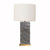 Melvick Black Resin Table Lamp by Worlds Away | Fig Linens 