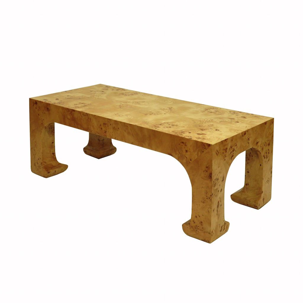 Nicola Burl Wood Coffee Table by Worlds Away | Fig Linens and Home