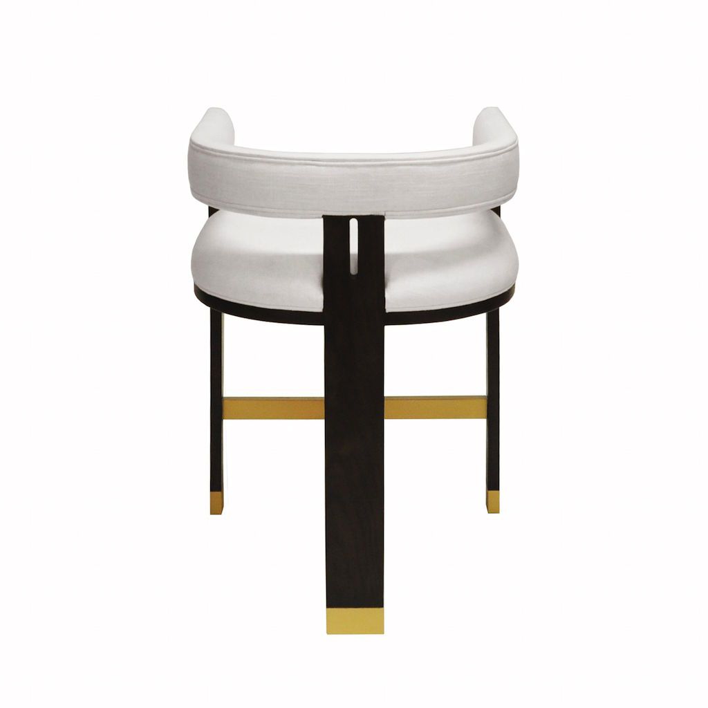 Fig Linens - Cruise Accent Counter Stool by Worlds Away - Back