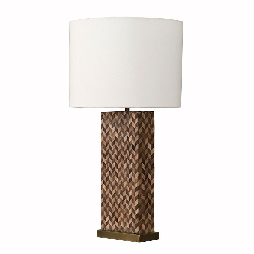 Fig Linens - Worlds Away Eden Table Lamp with Rectangular Base