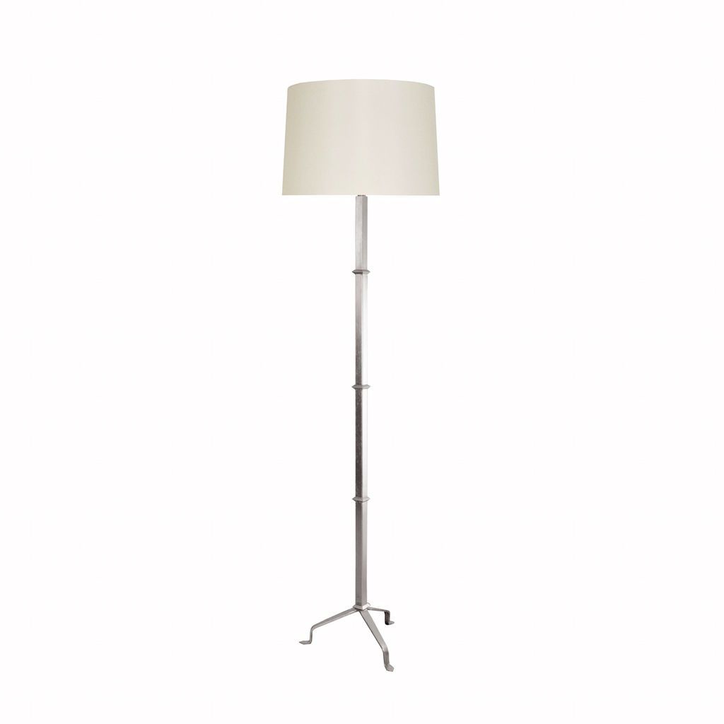 Alvaro Silver Three Leg Floor Lamp by Worlds Away | Fig Linens