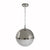 Worlds Away - Harpo Frosted Glass & Nickel Globe Pendant | Fig Linens and Home