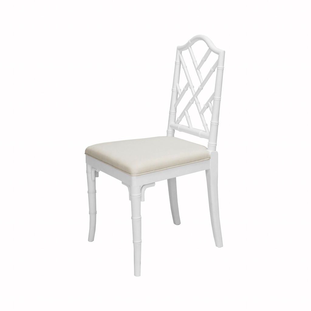 Fairfield White Dining Chair by Worlds Away | Fig Linens and Home
