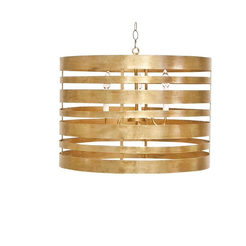 Turner Gold Pendant Light by Worlds Away | Fig Linens and Home