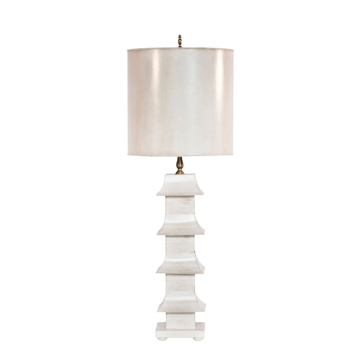 Antique Cream Pagoda Table Lamp by Worlds Away | Fig Linens and Home