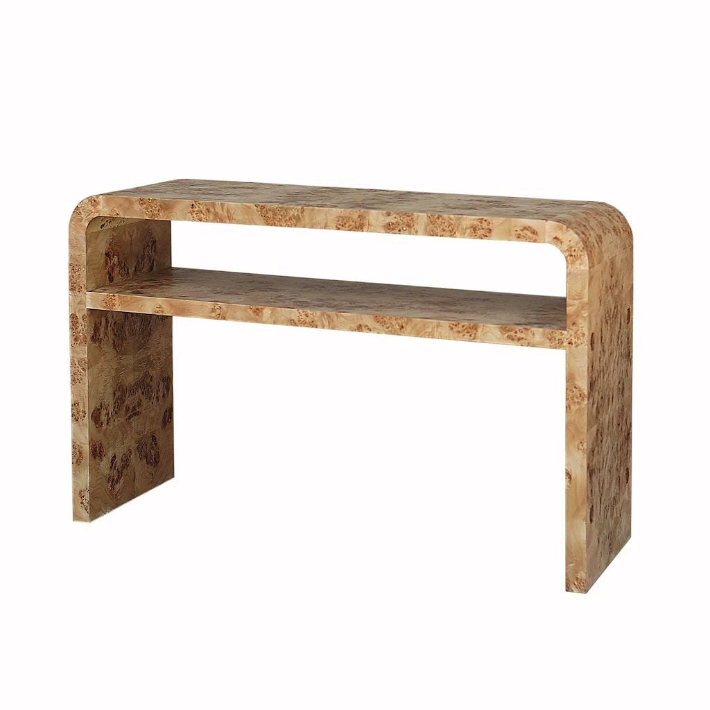 Worlds Away Marshall Waterfall Edge Console Table | Fig Linens