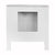 Fig Linens - Blanche Textured White Bath Vanity by Worlds Away - Back
