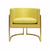 Fig Linens - Jenna Citron & Gold Barrel Chair by Worlds Away - Front