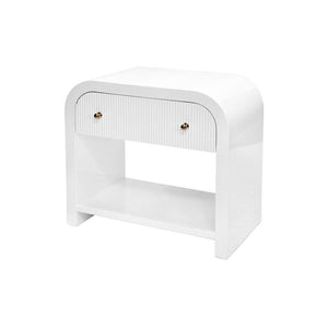 Esther White Side Table by Worlds Away | Fig Linens and Home