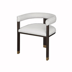 Fig Linens - Jude Barrel Back Dining Chair by Worlds Away - Angle