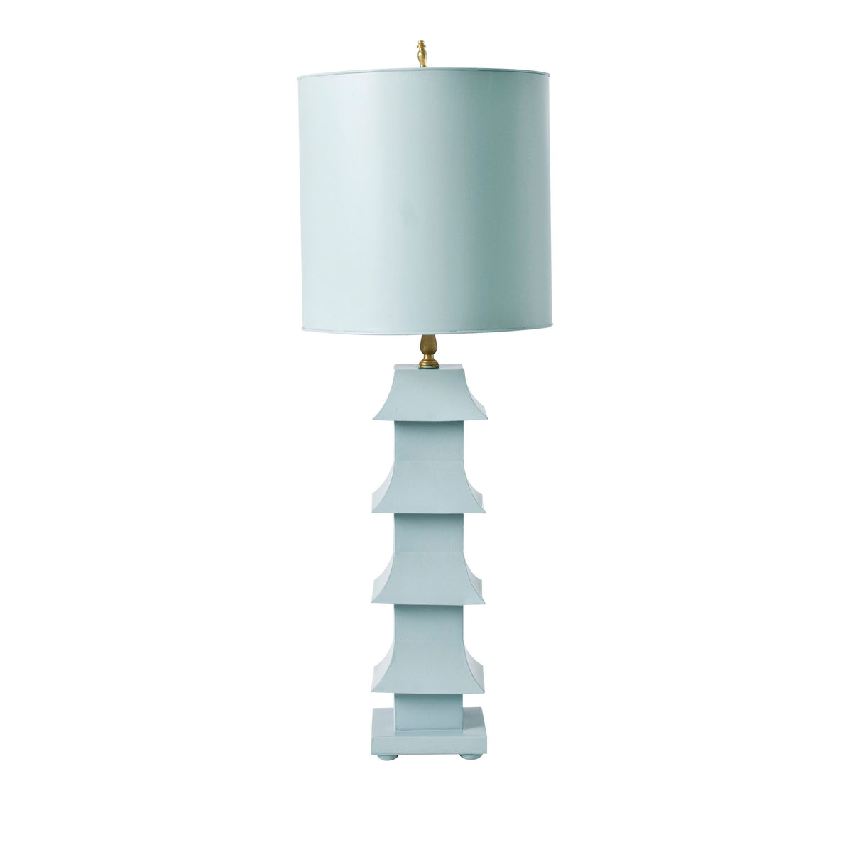 Light Blue Pagoda Table Lamp by Worlds Away | Fig Linens