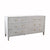 Fig Linens - Maren Light Grey 6-Drawer Chest by Worlds Away - Angle