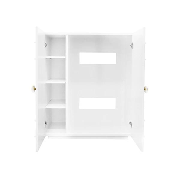 Judd White 2-Door Cabinet by Worlds Away | Fig Linens
