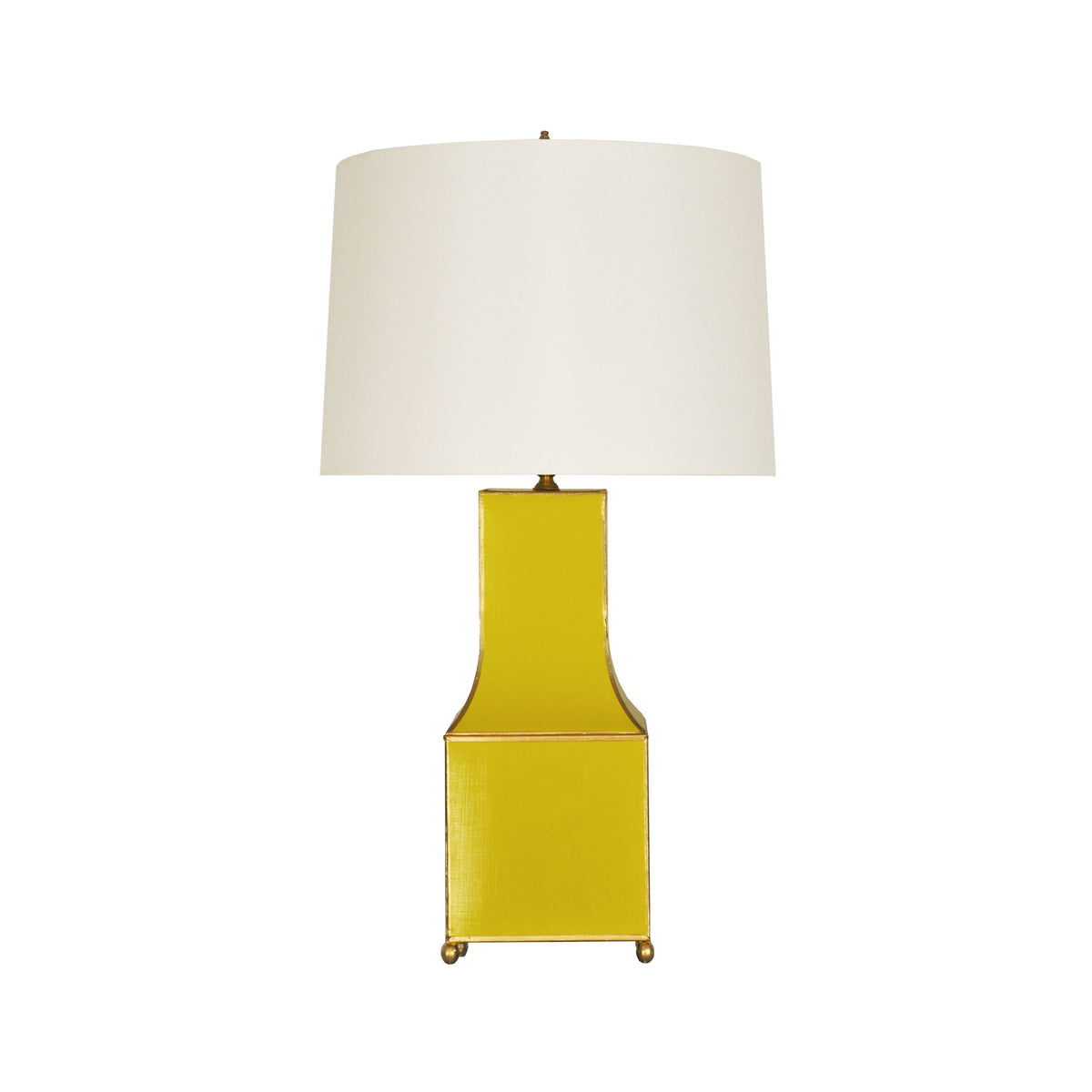 Renata Yellow Table Lamp by Worlds Away | Fig Linens and Home