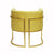 Jenna Citron & Gold Barrel Chair by Worlds Away | Fig Linens