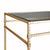 Fig Linens - Amos Gold Two Tier Square Table by Worlds Away - Details