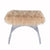 Fig Linens - Marlowe Lucite & Mongolian Fur Stool by Worlds Away - Front