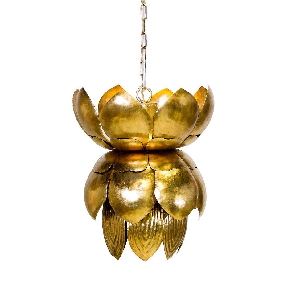 Gold Blossom Chandelier by Worlds Away | Fig Linens and Home