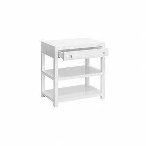 Garbo White Lacquer Night Stand by Worlds Away | Fig Linens