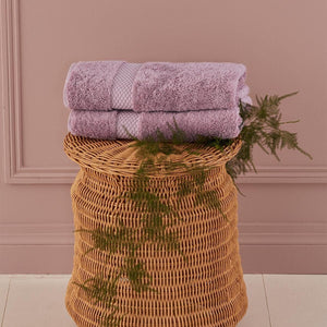 Fig Linens - Etoile Lila Bath Towels by Yves Delorme -  Lifestyle