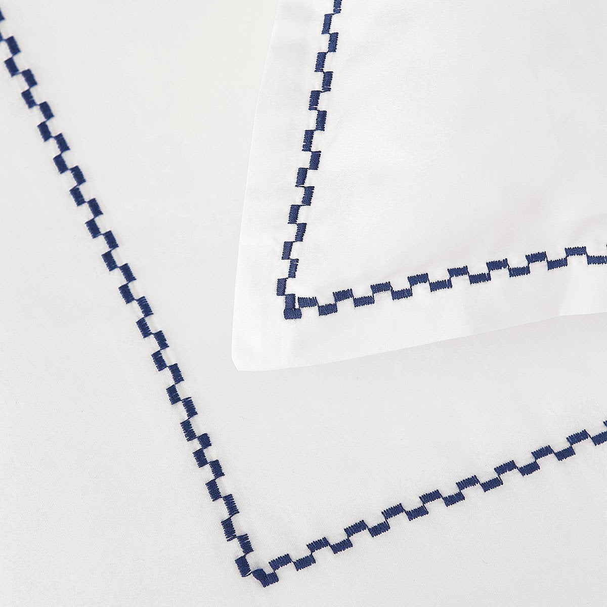Fig Linens - Alienor Outremer Bedding by Yves Delorme - Embroidery detail