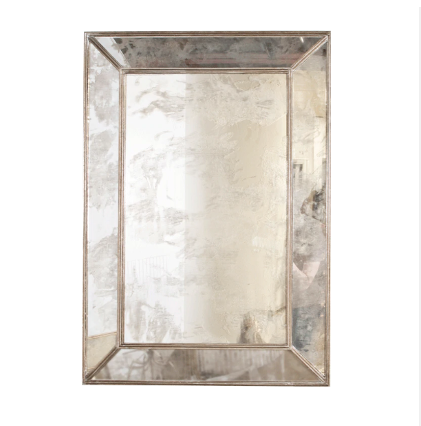 Dion Antique & Silver Leaf Mirror by Worlds Away | Fig Linens