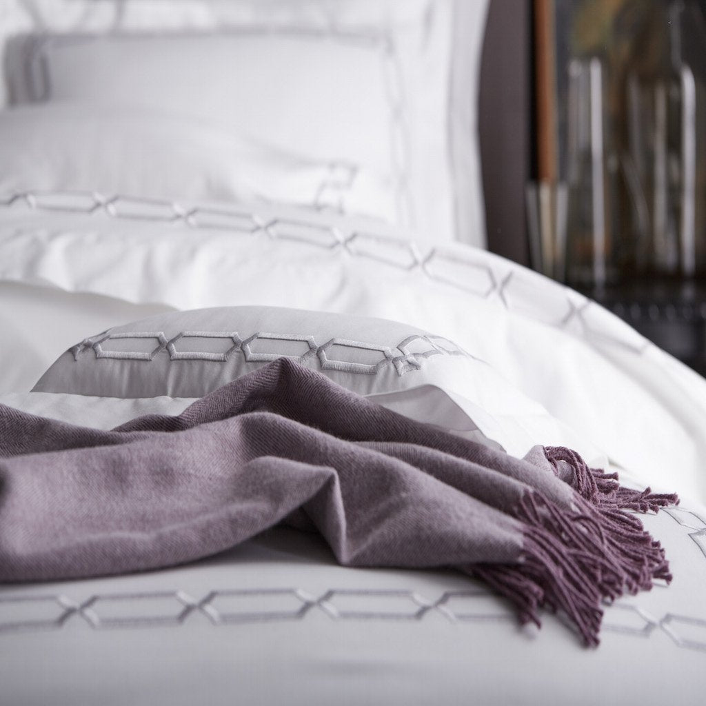 Arezzo White and Shadow Bedding Collection by Scandia Home | Fig Linens and Home