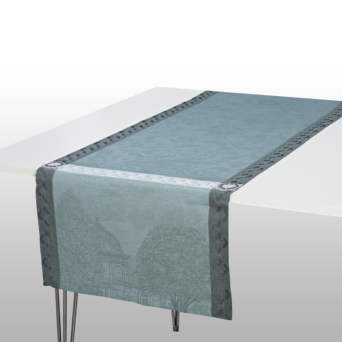 Fig Linens - Le Jacquard Francais - Symphonie Baroque Smoke Table Runner