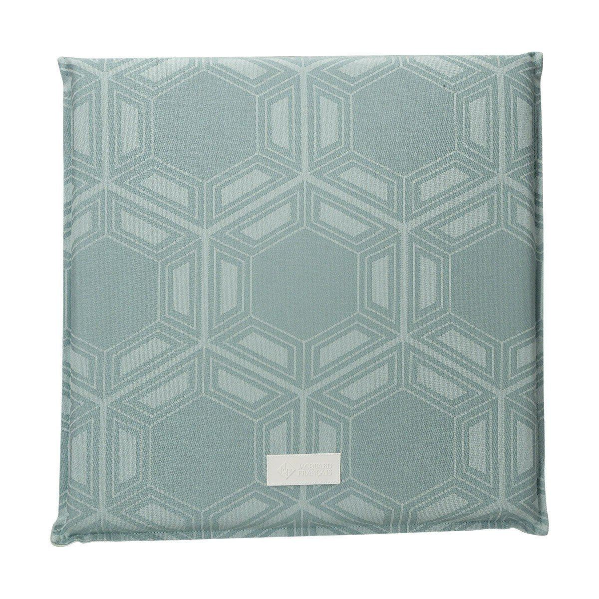 Fig Linens - Le Jacquard Francais Outdoor Collection - Syracuse Aqua Acrylic cushion