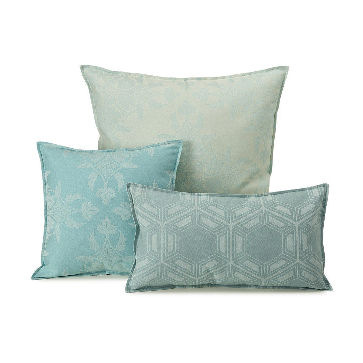 Le Jacquard Francais - Syracuse Aqua Outdoor Pillow Collection | Fig Linens