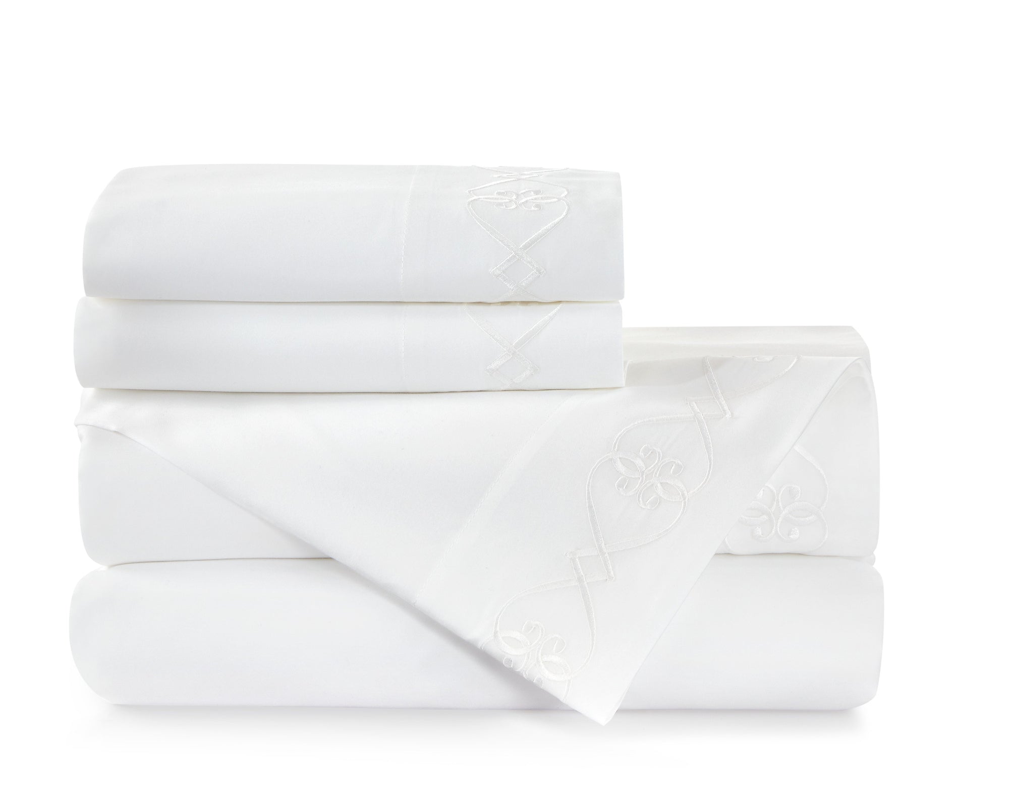Concerto Embroidered Sheets and Pillowcases by Peacock Alley | Fig Linens 