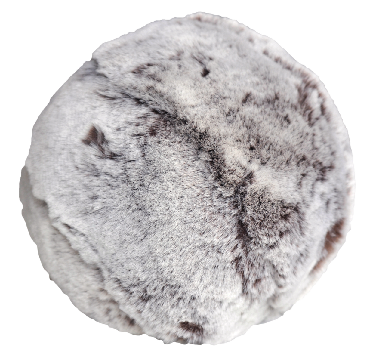 Chestnut Faux Fur Snowball Pillow by Evelyne Prélonge | Fig Linens