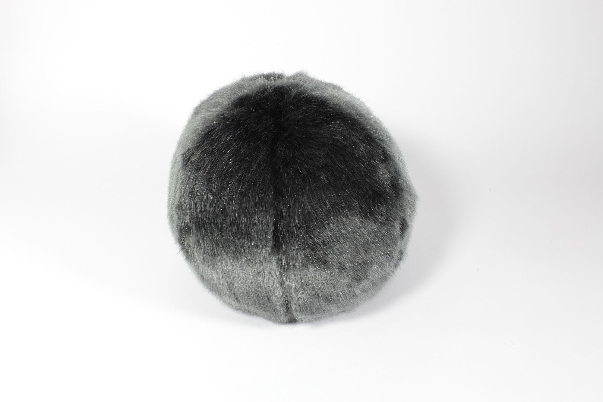 Grey Faux Fur Snowball by Evelyne Prélonge | Fig Linens and Home