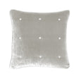 Cocon Platine Velvet Decorative Pillow by Yves Delorme | Fig Linens