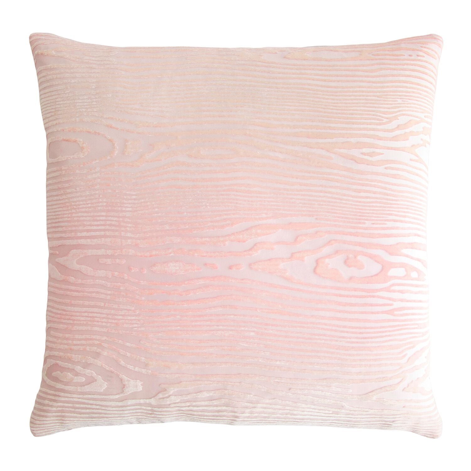 Woodgrain Blush Velvet Pillows by Kevin O'Brien Studio | Fig Linens