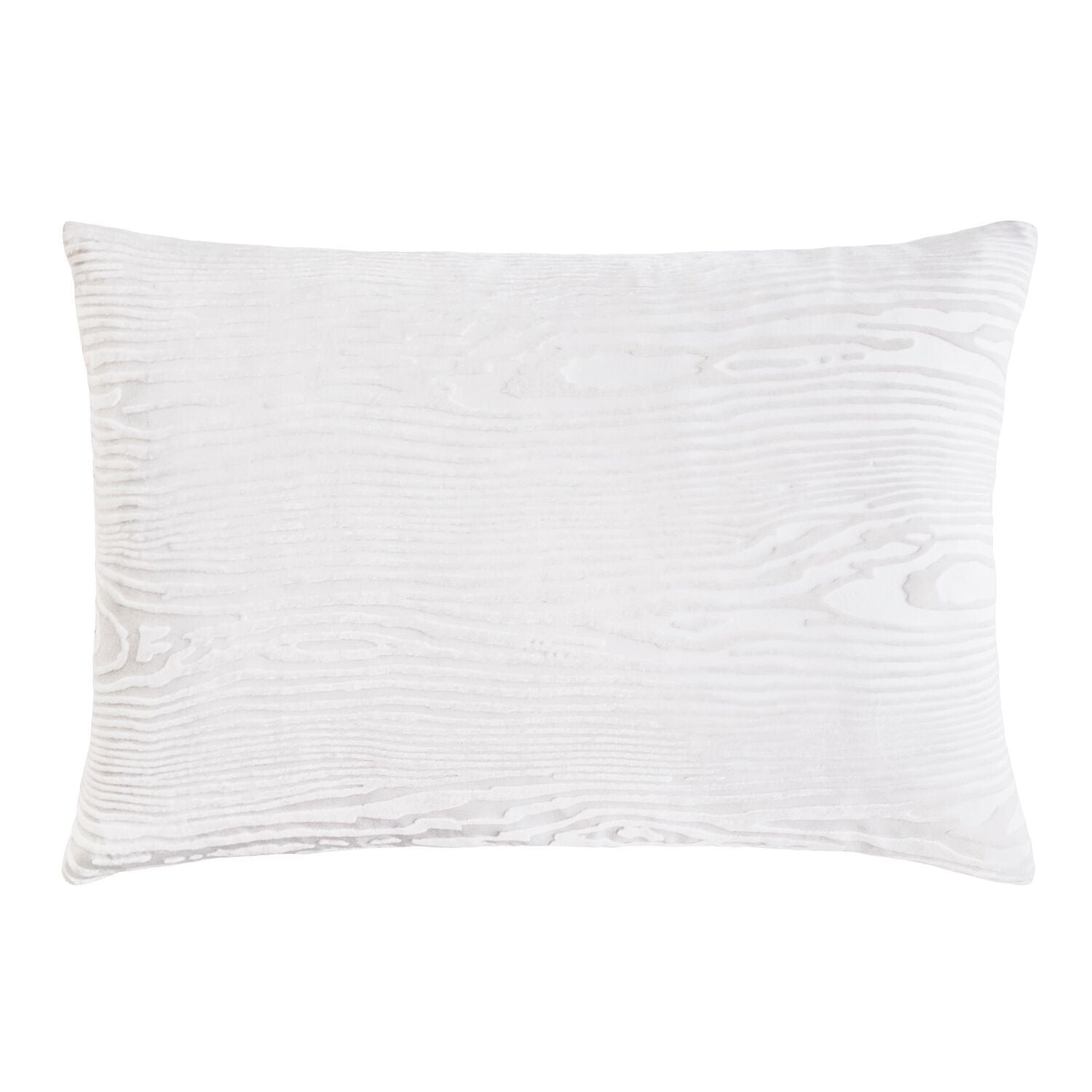 Woodgrain White Velvet Pillows by Kevin O'Brien Studio | Fig Linens