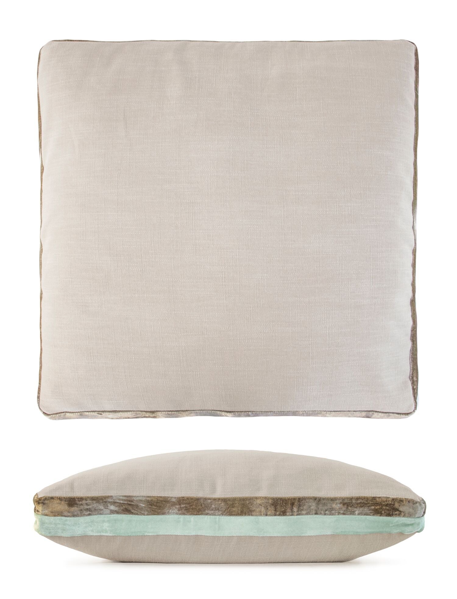 Seaweed Double Tuxedo Pillows by Kevin O’Brien Studio | Fig Linens