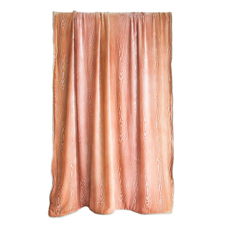 Mango Woodgrain Velvet Throw by Kevin O'Brien Studio | Fig Linens