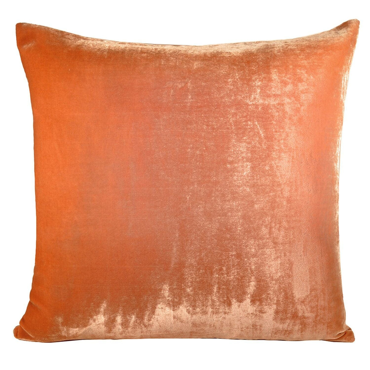 Ombre Mango Square Velvet Pillows by Kevin O&#39;Brien Studio | Fig Linens